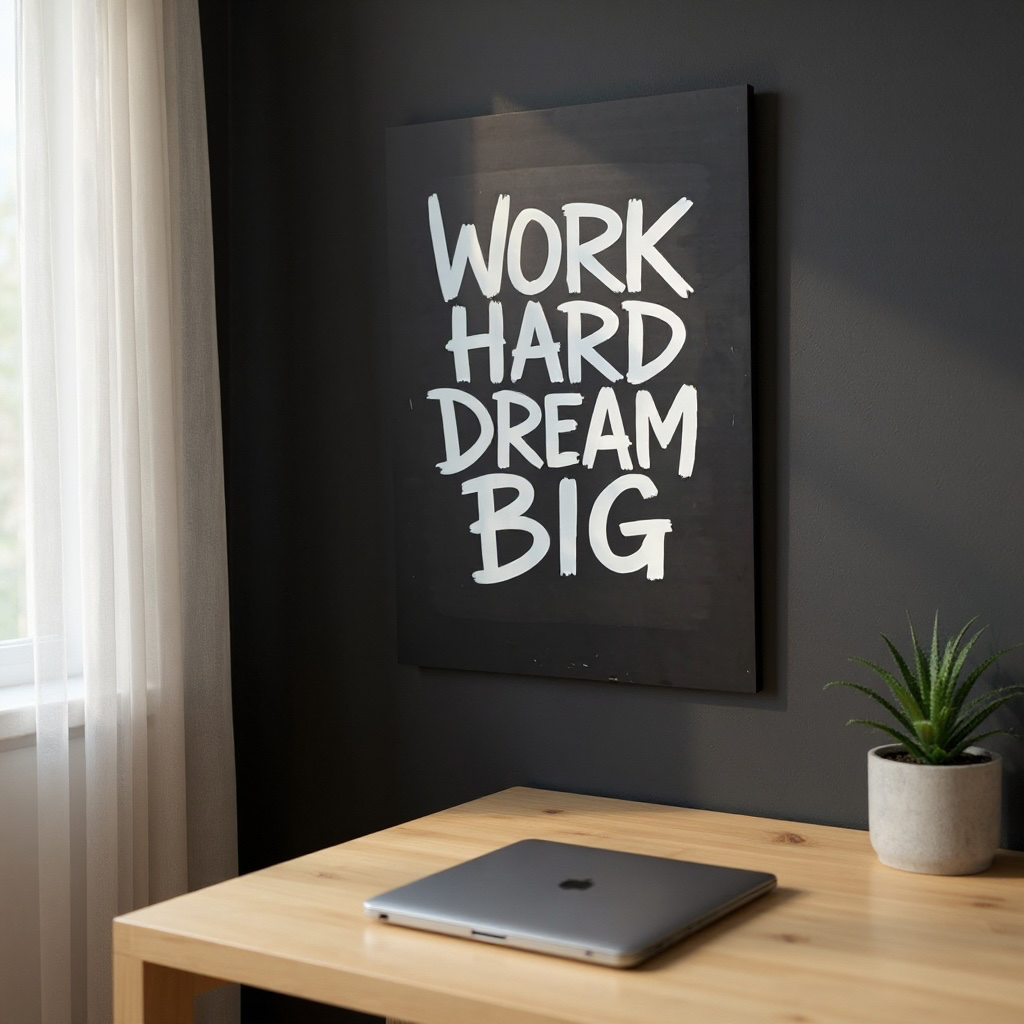 Tableau Motivation – Work Hard Dream Big